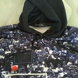 Black basketball hoodie